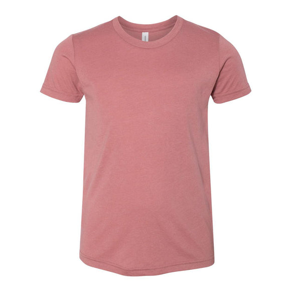 3413Y BELLA + CANVAS Youth Triblend Tee Mauve Triblend