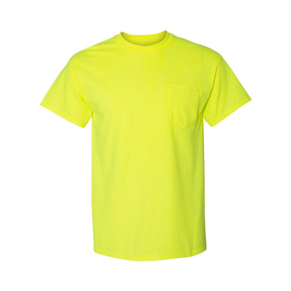 8300 Gildan DryBlend® Pocket T-Shirt Safety Green