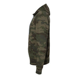 AFX90UNZ Independent Trading Co. Lightweight Full-Zip Hooded Sweatshirt Forest Camo