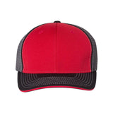 172 Richardson Pulse Sportmesh R-Flex Cap Red/ Charcoal/ Black Tri