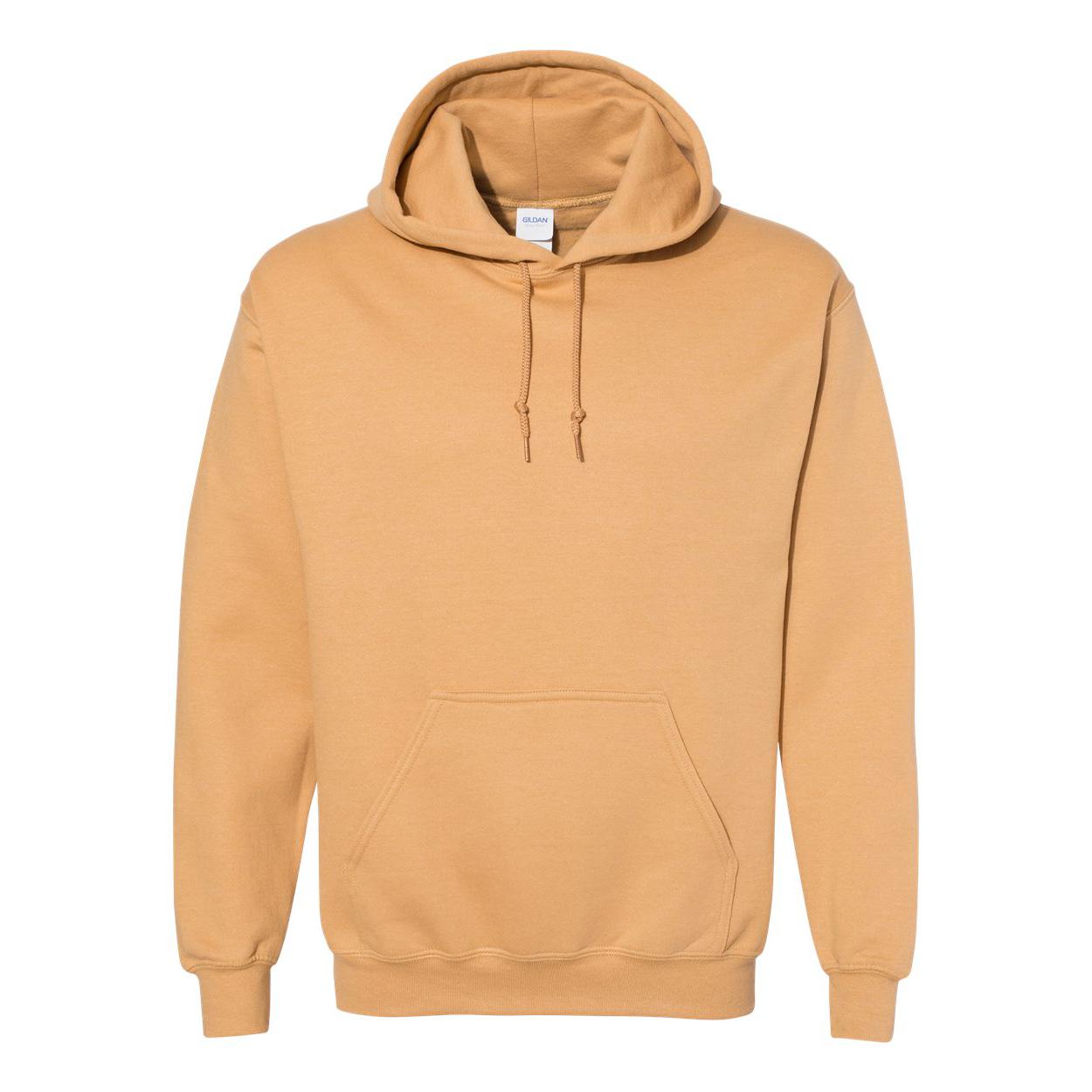 18500 Gildan Heavy Blend™ Hooded Sweatshirt Old Gold – Detail Basics Canada