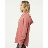 PRM2500 Independent Trading Co. Women’s Lightweight California Wave Wash Hooded Sweatshirt Dusty Rose