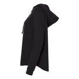 PRM2500 Independent Trading Co. Women’s Lightweight California Wave Wash Hooded Sweatshirt Black