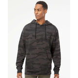 SS4500 Independent Trading Co. Midweight Hooded Sweatshirt Black Camo