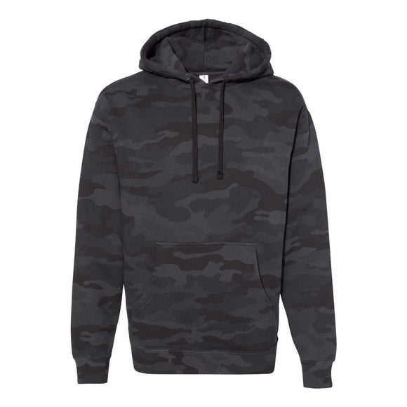 IND4000 Independent Trading Co. Heavyweight Hooded Sweatshirt Black Camo