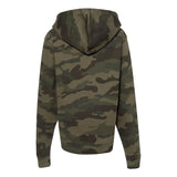 SS4001Y Independent Trading Co. Youth Midweight Hooded Sweatshirt Forest Camo