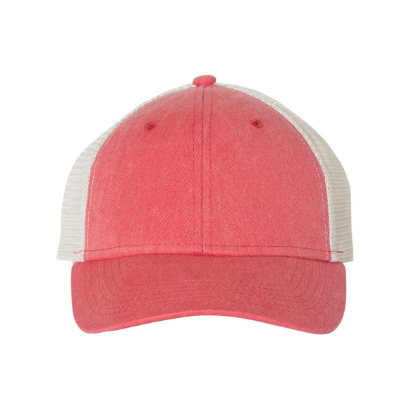 SP530 Sportsman Pigment-Dyed Cap Red/ Stone