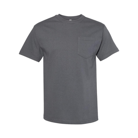 1305 ALSTYLE Classic Pocket T-Shirt Charcoal
