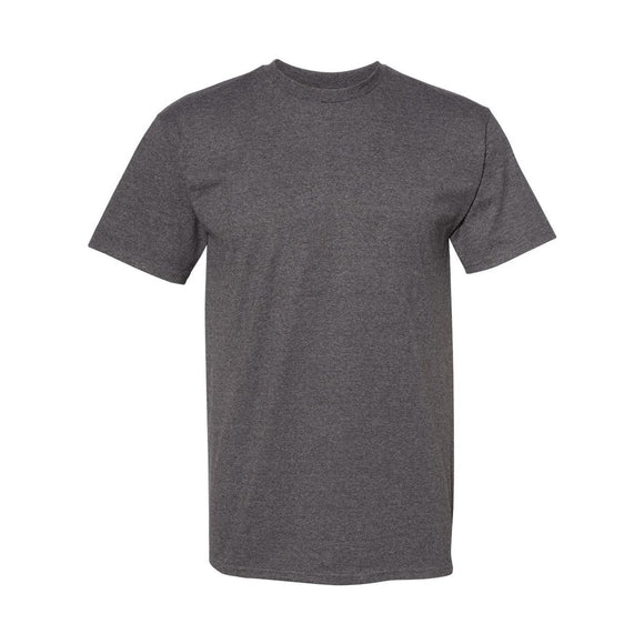 1701 American Apparel Midweight Cotton Unisex Tee Heather Charcoal