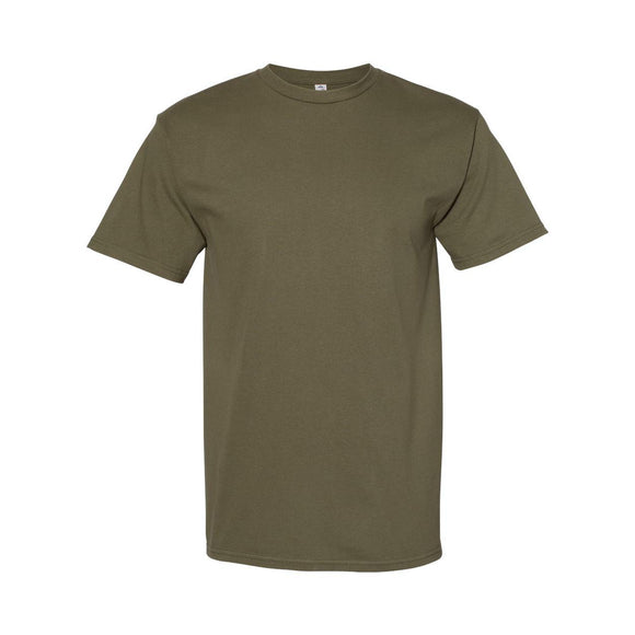 1701 American Apparel Midweight Cotton Unisex Tee Military Green