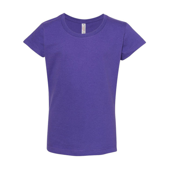 3362 ALSTYLE Girls’ Ultimate T-Shirt Purple