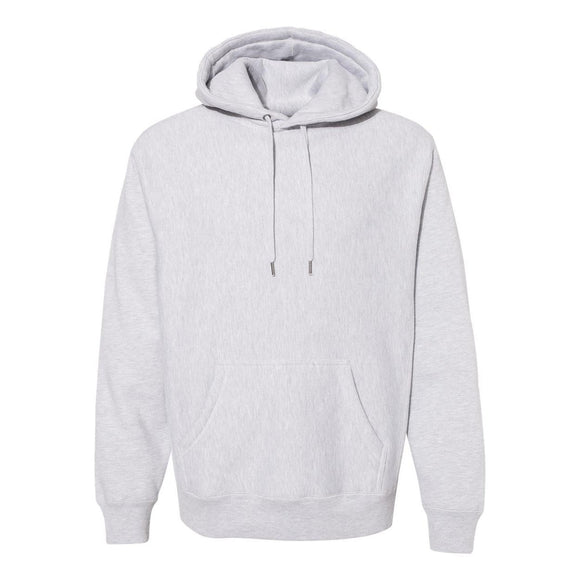 IND5000P Independent Trading Co. Legend - Premium Heavyweight Cross-Grain Hooded Sweatshirt Grey Heather