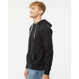 SS1000 Independent Trading Co. Icon Lightweight Loopback Terry Hooded Sweatshirt Black