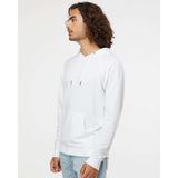 SS1000 Independent Trading Co. Icon Lightweight Loopback Terry Hooded Sweatshirt White