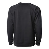 SS1000C Independent Trading Co. Icon Lightweight Loopback Terry Crewneck Sweatshirt Black