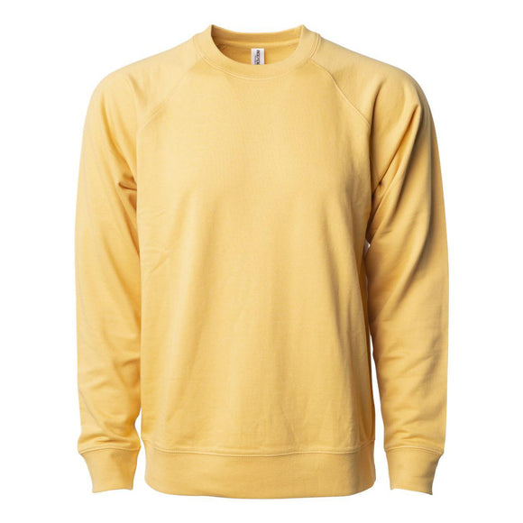 SS1000C Independent Trading Co. Icon Lightweight Loopback Terry Crewneck Sweatshirt Harvest Gold