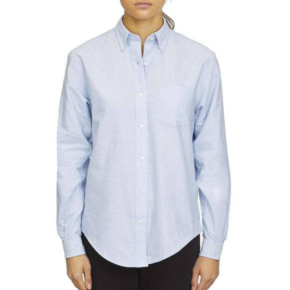Van Heusen Mens French Blue Flex Collar Long Sleeve Button-Up