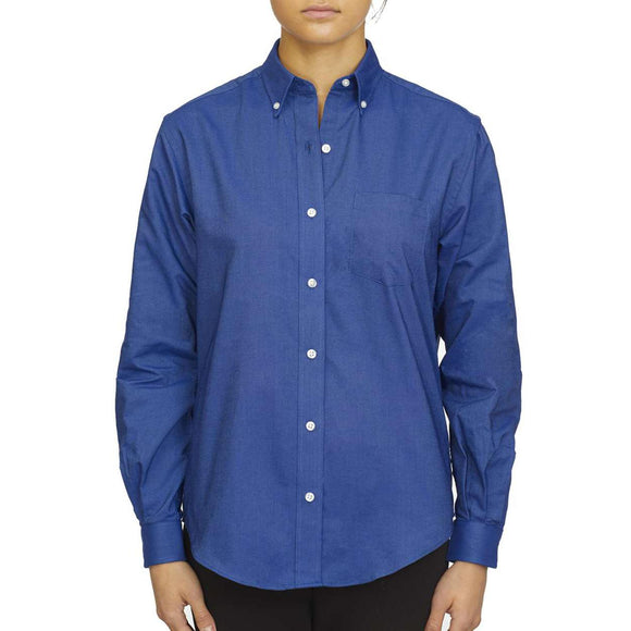 18CV300 Van Heusen Women's Oxford Shirt French Blue