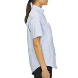 18CV301 Van Heusen Women's Oxford Short Sleeve Shirt Blue