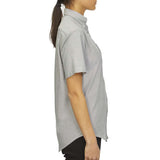 18CV301 Van Heusen Women's Oxford Short Sleeve Shirt Greystone