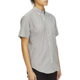 18CV301 Van Heusen Women's Oxford Short Sleeve Shirt Greystone