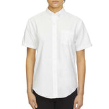 18CV301 Van Heusen Women's Oxford Short Sleeve Shirt White