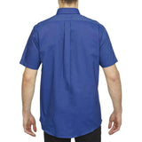 18CV314 Van Heusen Oxford Short Sleeve Shirt French Blue