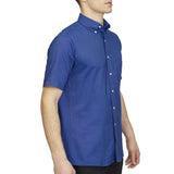 18CV314 Van Heusen Oxford Short Sleeve Shirt French Blue