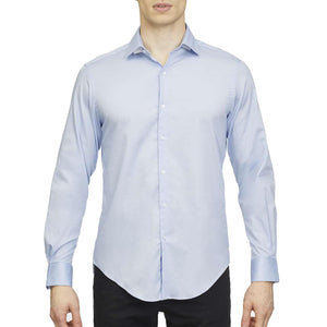 18CV316 Van Heusen Slim-Fit Twill Shirt English Blue