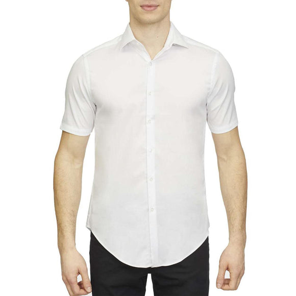 18CV317 Van Heusen Slim-Fit Twill Shirt White