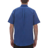 18CV042 Van Heusen Oxford Short Sleeve Shirt English Blue