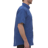 18CV042 Van Heusen Oxford Short Sleeve Shirt English Blue