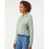 AFX64CRP Independent Trading Co. Women’s Lightweight Crop Hooded Sweatshirt Sage