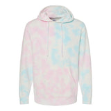 PRM4500TD Independent Trading Co. Midweight Tie-Dyed Hooded Sweatshirt Tie Dye Cotton Candy