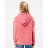 PRM1500Y Independent Trading Co. Youth Midweight Pigment-Dyed Hooded Sweatshirt Pigment Pink